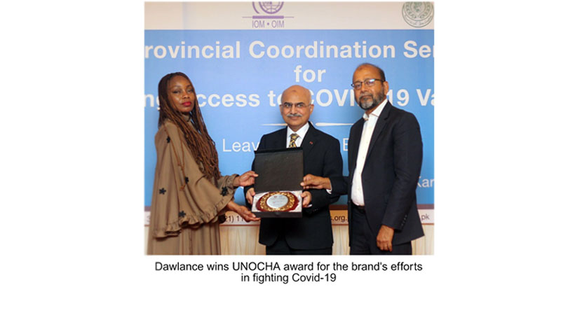 Dawlance wins UNOCHA award for the brand's efforts in fighting Covid-19