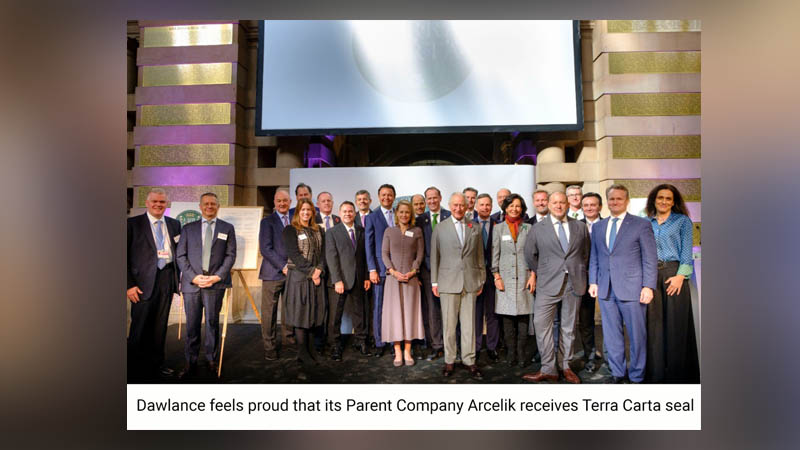 Dawlance feels proud that its Parent Company Arçelik receives Terra Carta seal