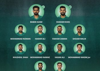 Pakistan name 12 for first T20I