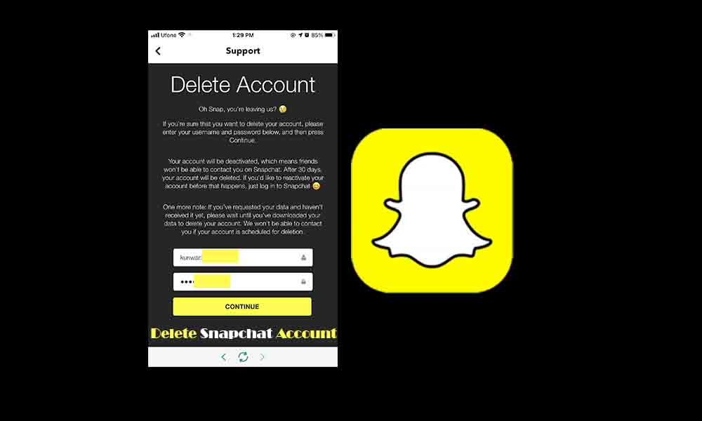 how to delete snapchat account 2021