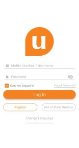 ufone app screen