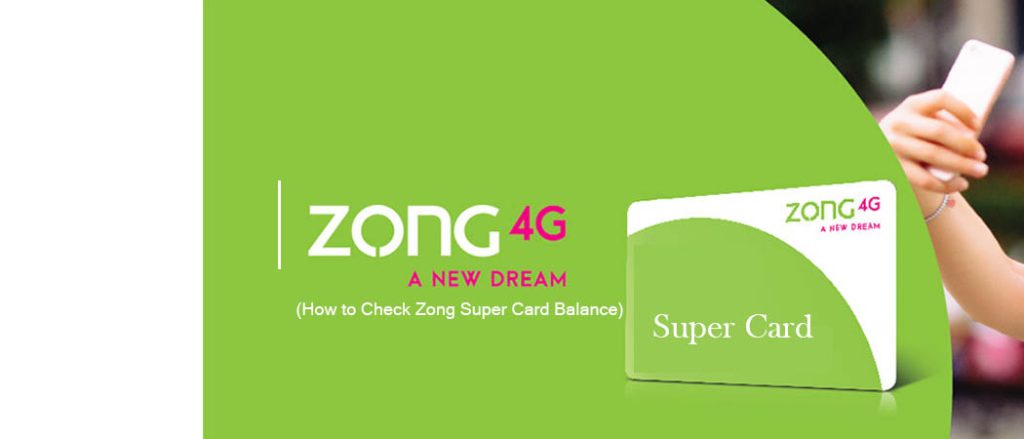 how to check zong super card balance