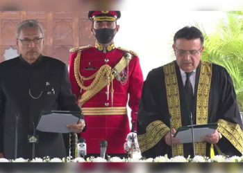 Justice Umar Ata Bandial takes oath as Chief Justice of Pakistan