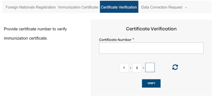 nadra vaccine certification check online