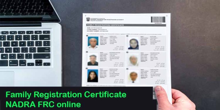 Family Registration Certificate (FRC) NADRA Online - The Upcut