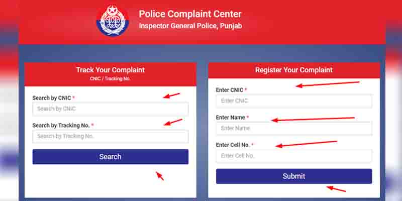 how to registered online fir punjab police