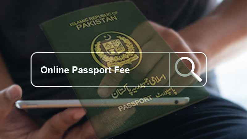 how to pay passport fee online