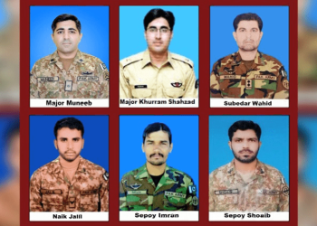 ISPR confirms news of martyrdom of six Pakistan Army officials