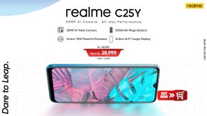 realme C25Y Brand New Price of PKR 28,999/-