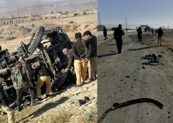 Suicide attack on police truck in Quetta; two policemen martyred and 24 people injured