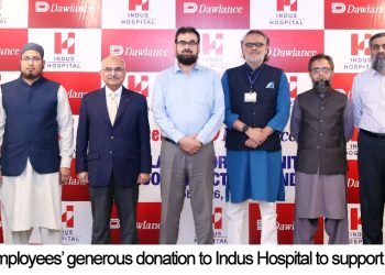 Dawlance employees’ generous donation to Indus Hospital to support flood-victims