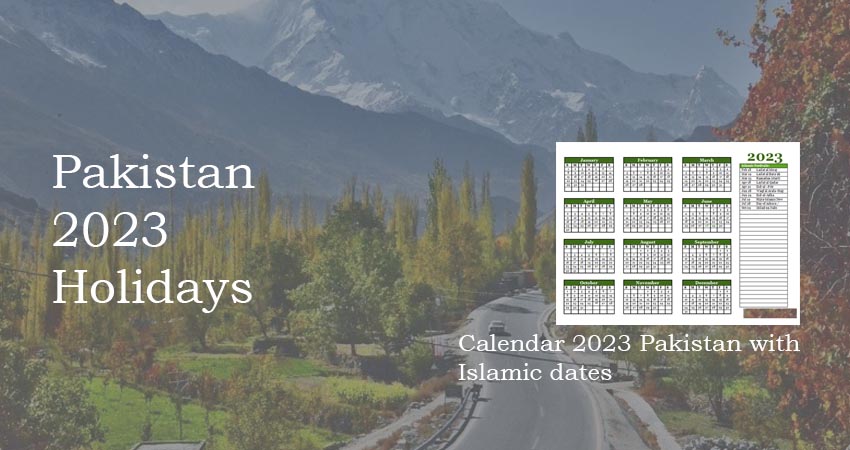 pakistan 2023 holidays and islamic calendar