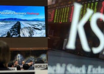 Positive response of Geneva conference, KSE-100 index gains over 350 points