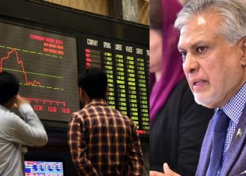 PSX in red zone after Ishaq Dar’s comments on foreign exchange reserves of Pakistan