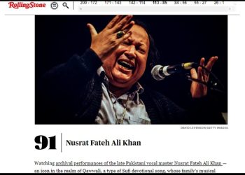 American Magazine includes Nusrat Fateh Ali Khan in list of greatest musicians and singers of all time