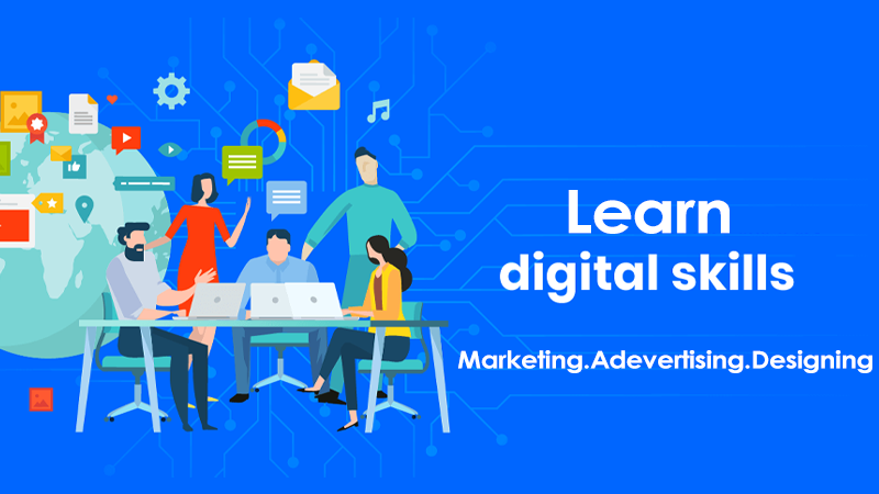 Learn digital advertising, Internet marketing, and designing art.