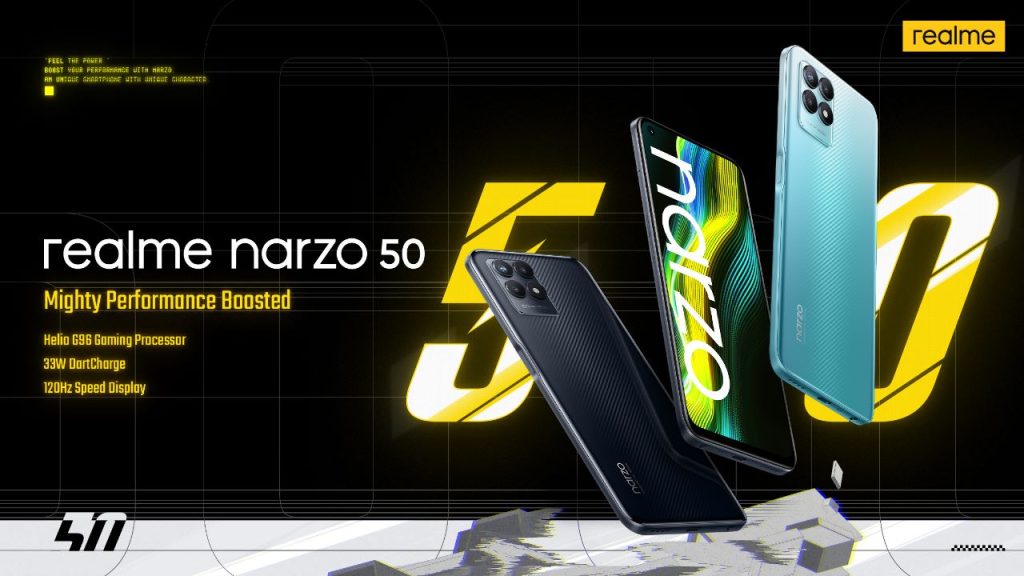 Get Ready to Explore realme Narzo 50 with Helio G96 Processor