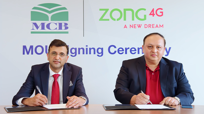 Zong 4G Announces Innovative Partnership with MCB Bank, Enhancing User Experience