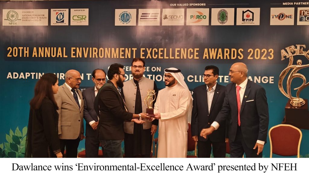 Dawlance wins Environmental-Excellence Award