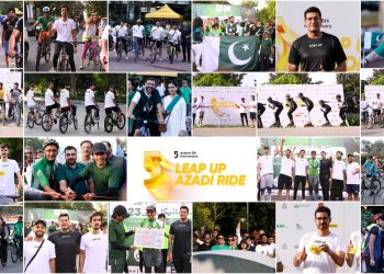 Lahore’s Cycling Enthusiasts Participate in the ‘realme Leap Up Azadi Ride’