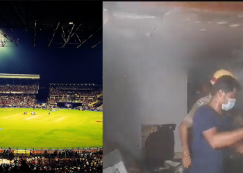 Fire breaks out in Eden Gardens stadium