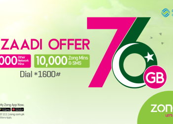 Zong 4G Celebrates Pakistan’s 76th Independence Day