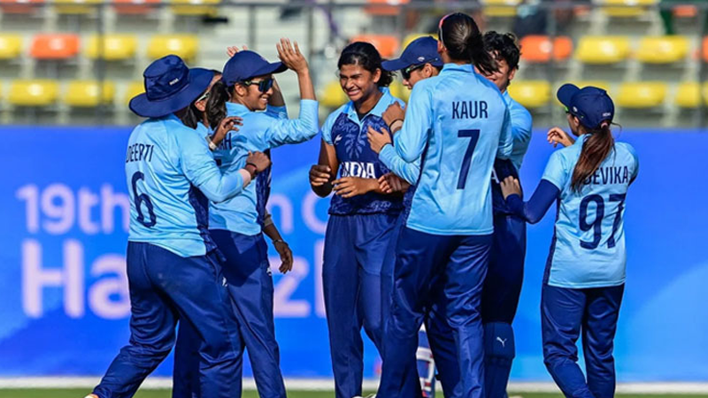 Indian women's team win cricket gold at Asian Games