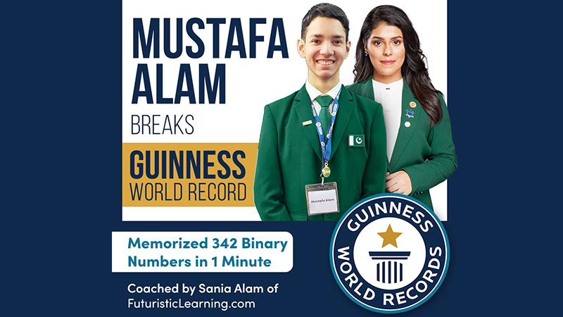 Mustafa Alam sets new Guinness World Record under coaching of Sania Alam