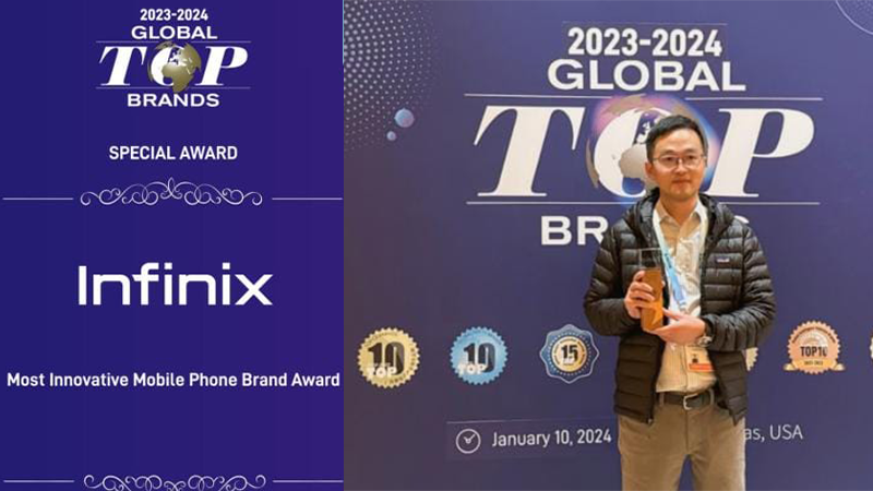 Infinix wins Most Innovative Mobile Phone Brand in the CES 2024