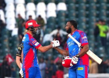 Kieron Pollard’s bat produces fireworks to help Karachi Kings overcome Peshawar Zalmi